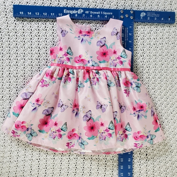 George Printed Dress, Pink Floral, 12-18 months - Picture 8 of 8